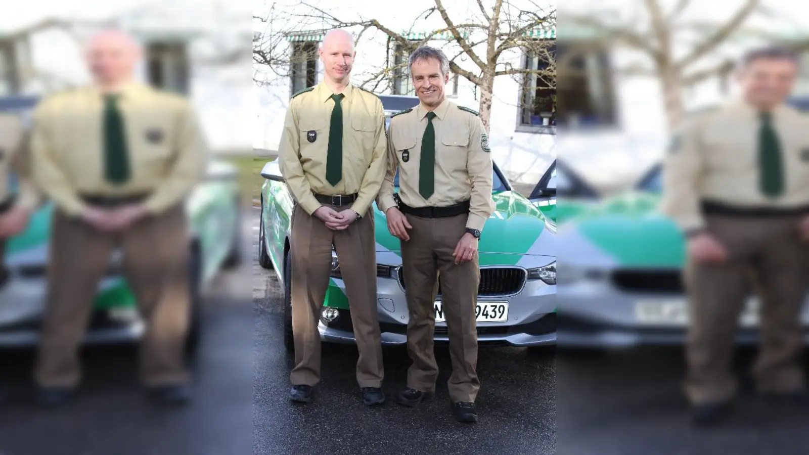 Alexander Strahberger (links) ist der neue Sachbearbeiter „häusliche Gewalt“ bei der Germeringer Polizei. Rechts: Stellvertretender Inspektionsleiter Andreas Ruch. Foto: PI Germering (Foto: pst)