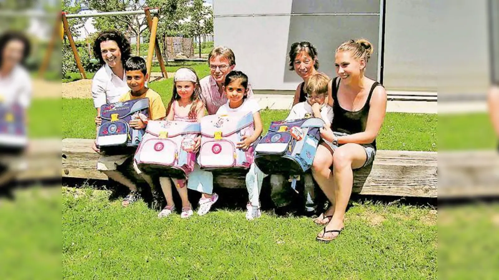 (v. li.) Brigitte Meier, Richard, Jasmina, Hans Döbert, Attifar, Julia Sterzer, James, Lena Evenkamp (stellv. Leitung Hetzenecker).	 (Foto: VA)