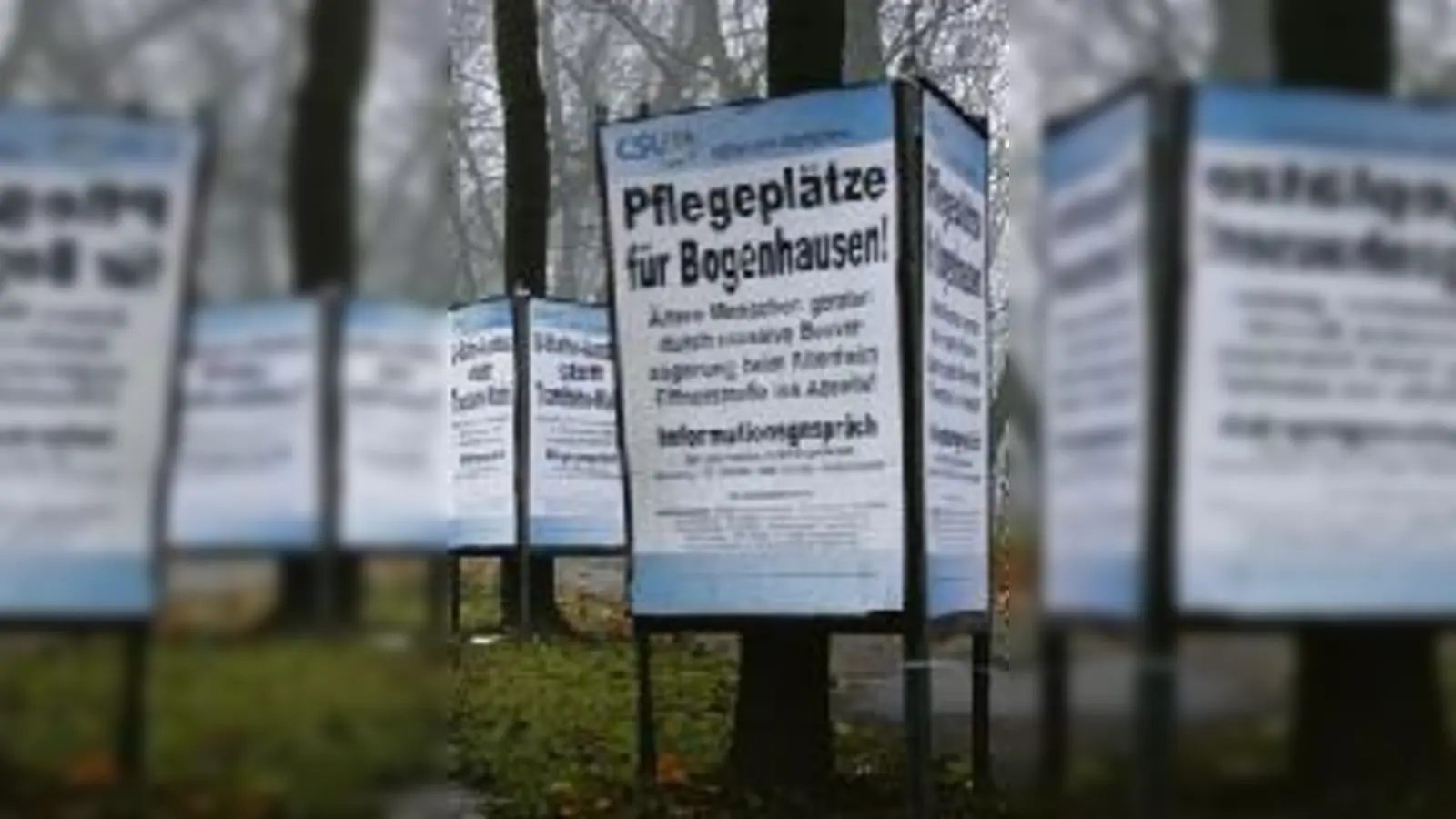 Schilderwald in Bogenhausen: Seit Monaten plakatiert die CSU in ganz Bogenhausen.  (Foto: ak)