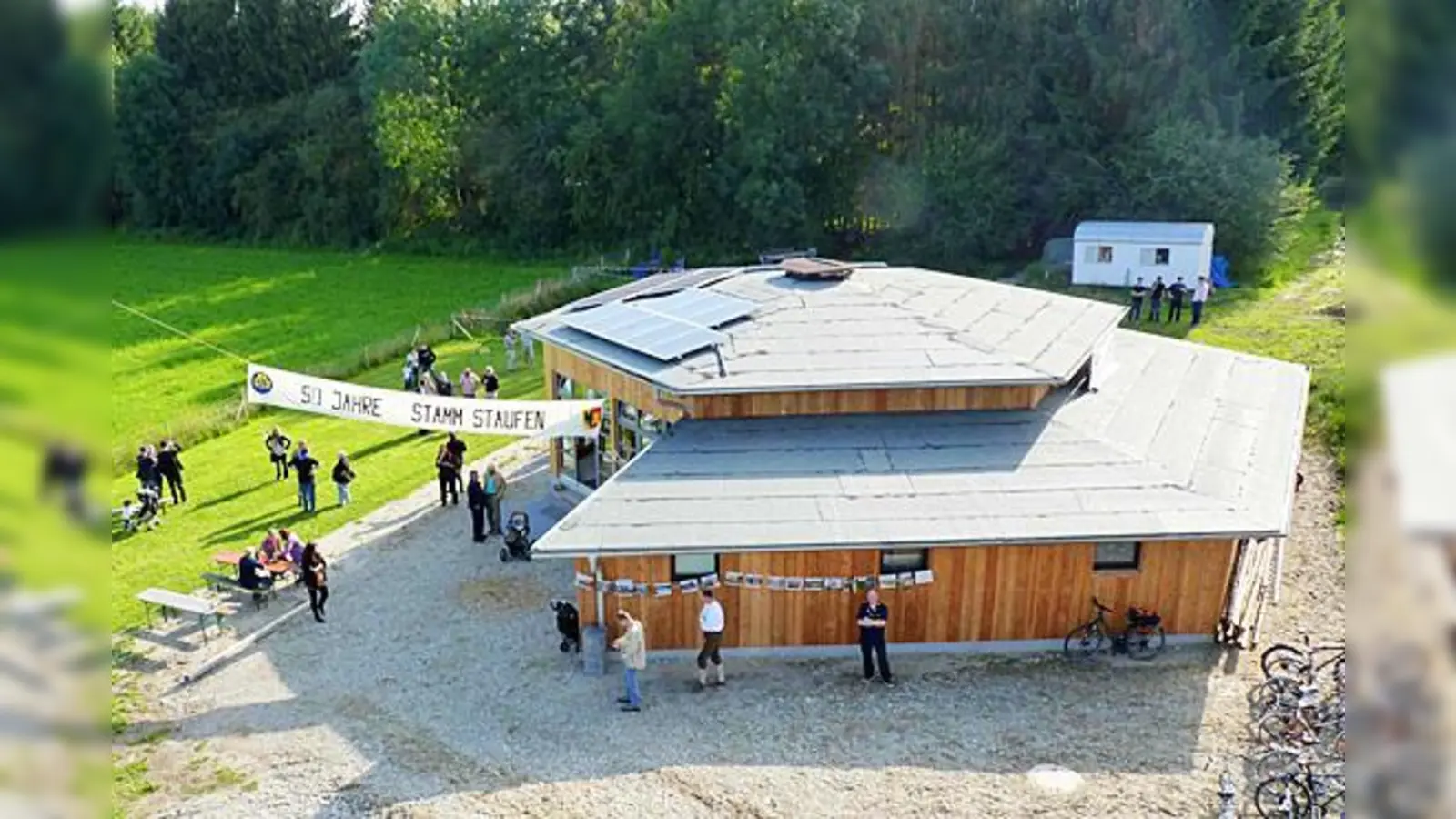 Ähnlich einer mongolischen Jurte ist das sechseckige Pfadfinderheim konzipiert.  (Foto: bb)