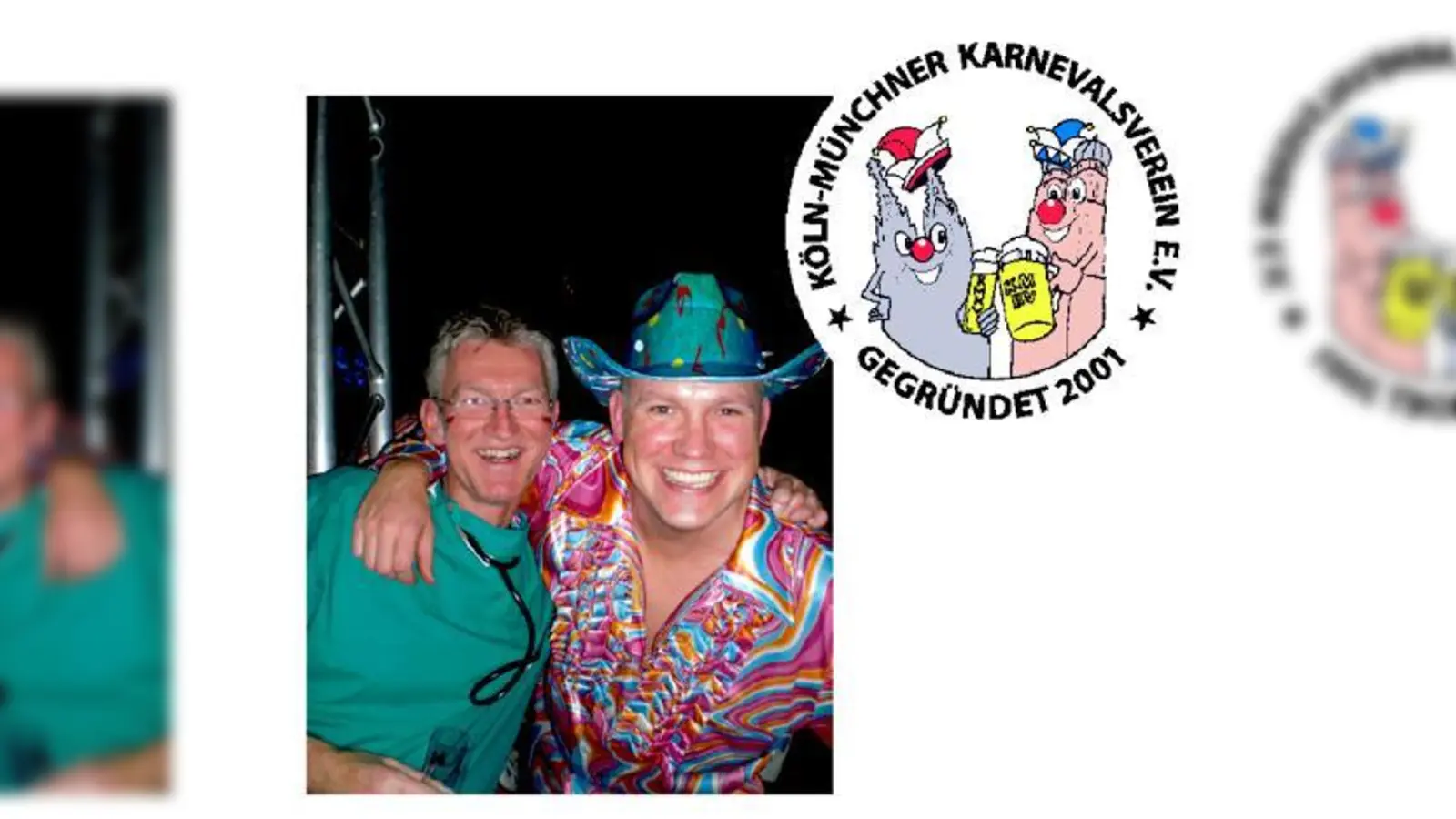 Karl Oost (rechts) bei der kölschen Karnevalsparty in München mit KMKV-Präsident Joachim Zimmermann.  (Foto: KMKV)