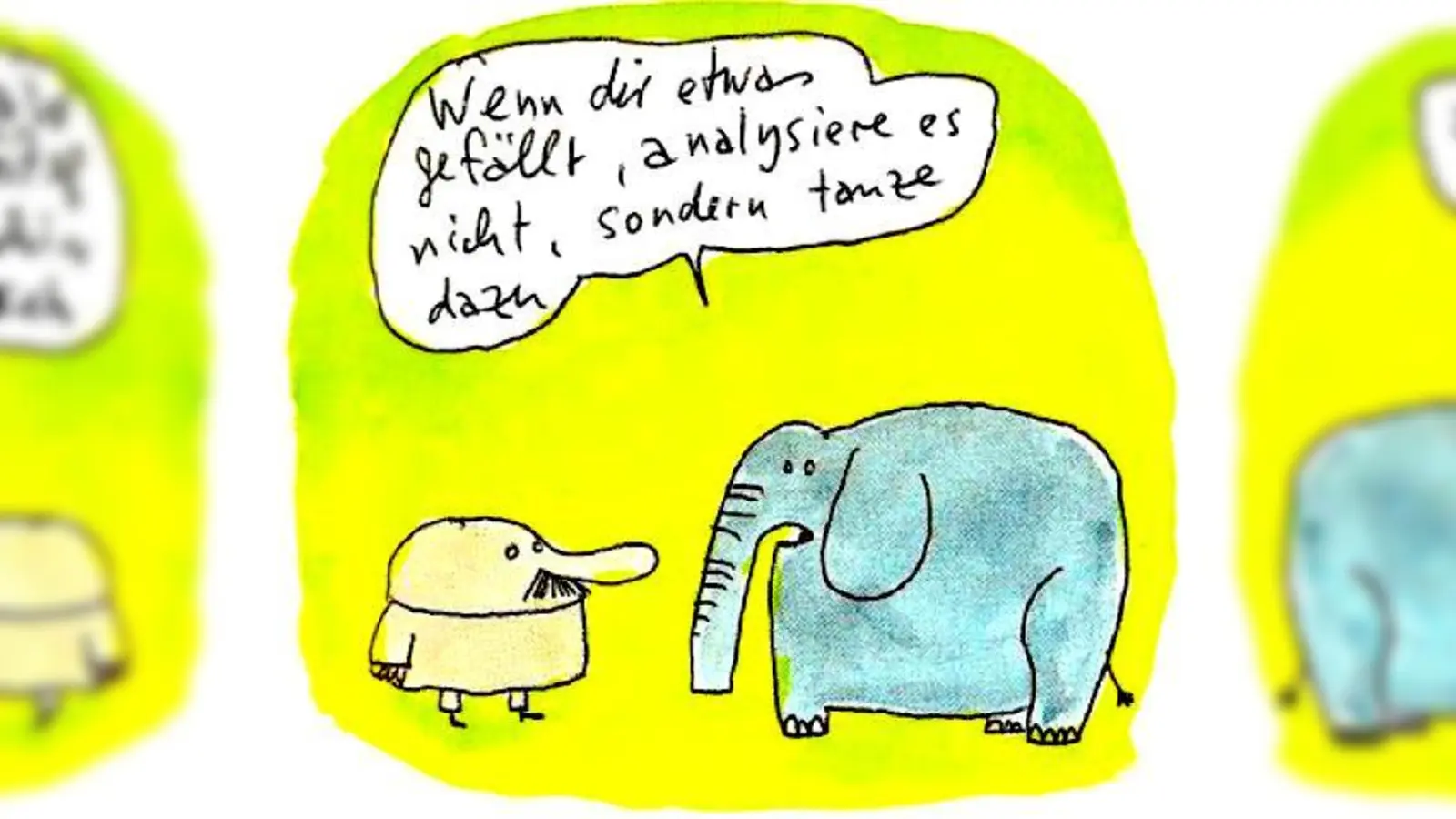 Typische Zeichnung von Tex Rubinowitz.  (Foto: VA)