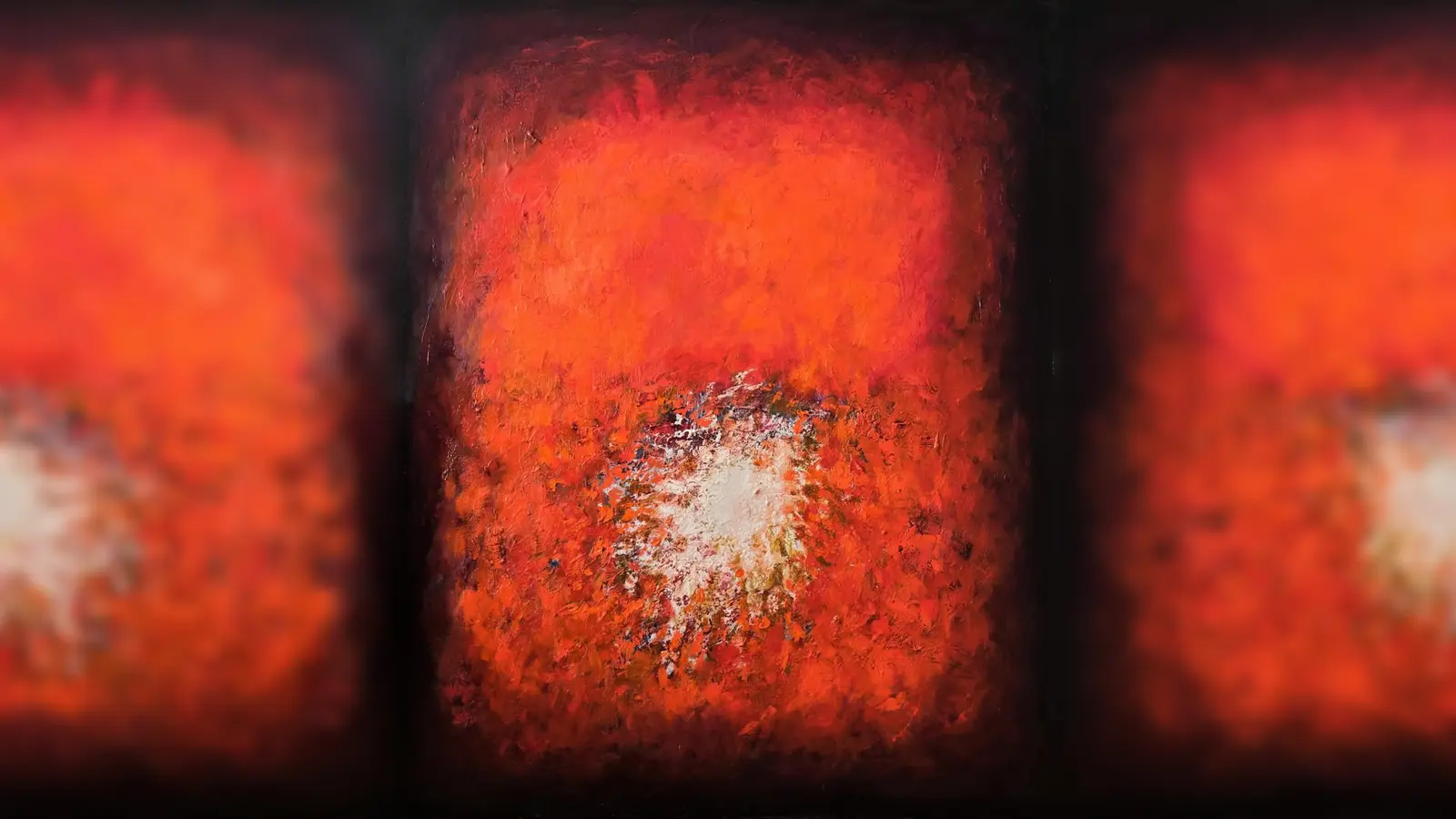 Radmila Ćurčićs großformatige Ölbilder abstrahieren keine Gegenstände. (Foto: VA)