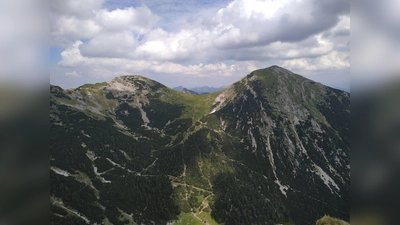 Der Krottenkopf ist mit einer Höhe von 2.086 m der Beherrscher der Bayerischen Voralpen. (Foto: Stefan Dohl)