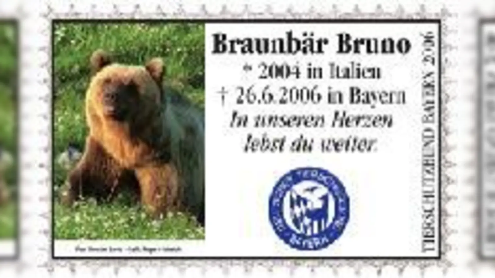 Über die Frage, ob man soviel Aufhebens um ein Tier machen sollte, kann man streiten. Aber wer Bruno nicht vergessen will, kann ihn jetzt immerhin ins Briefmarkenalbum sortieren.  (Foto: post.at)