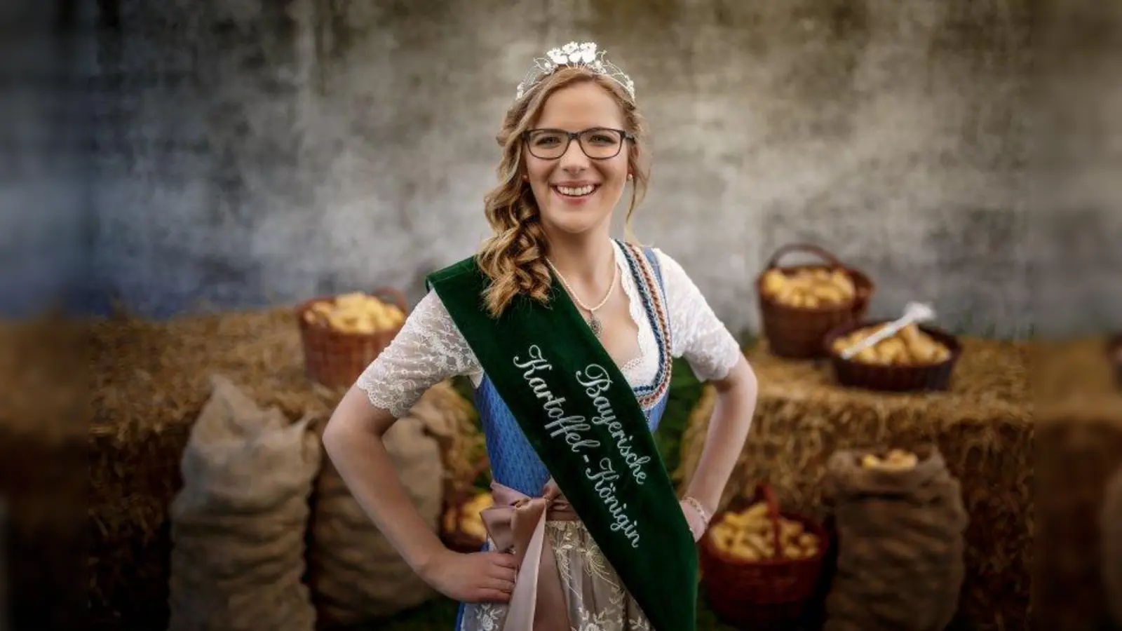 Stephanie Brüderle ist die Bayerische Kartoffelkönigin Stephanie III. (Foto: Bayerische Kartoffel GmbH)