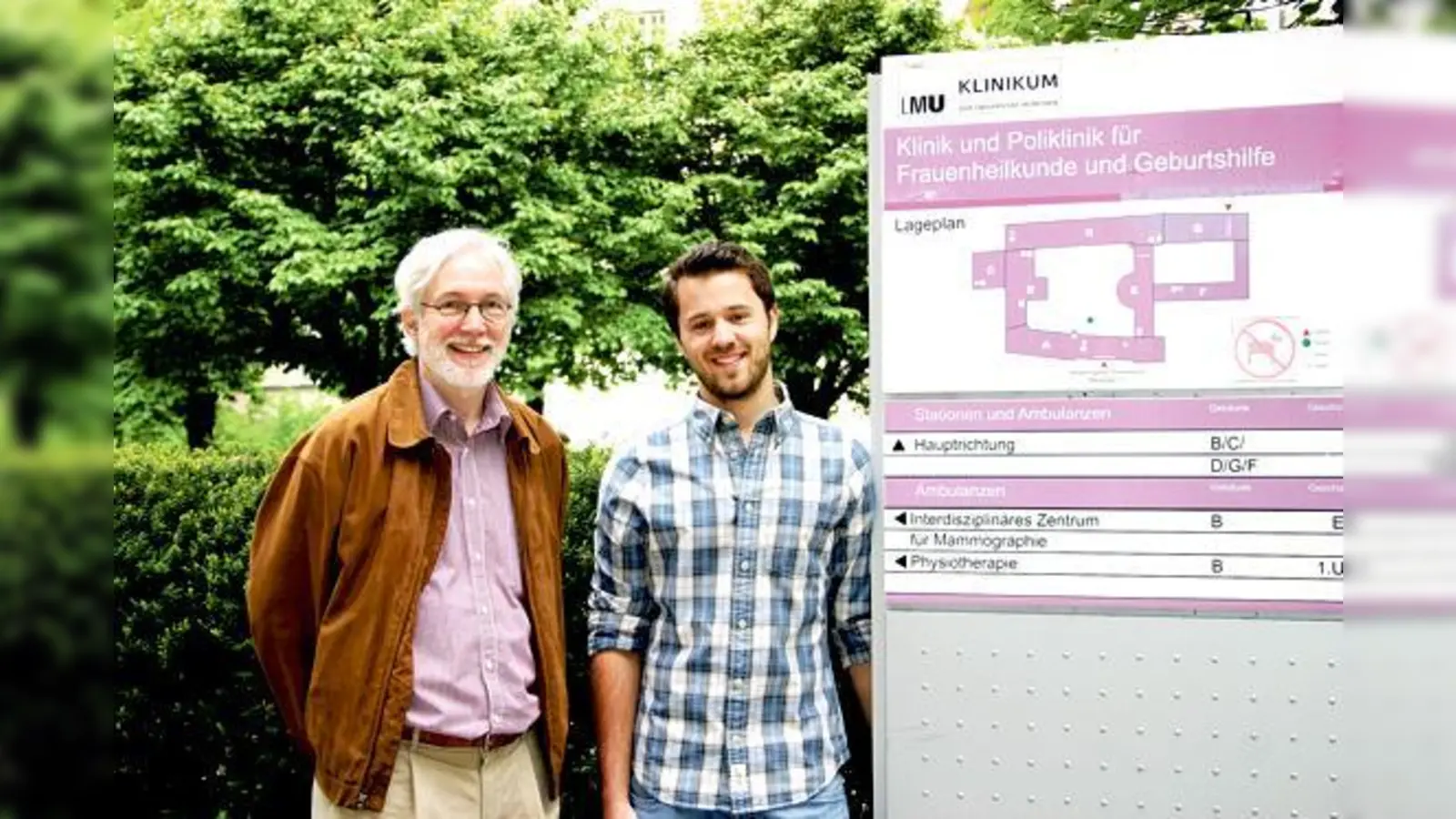 Martin Ruckert (l.) und Florian Florack kämpfen mit dem BA etwa darum, den Park der Frauenklinik für die Öffentlichkeit zu erhalten.	 (Foto: scy)