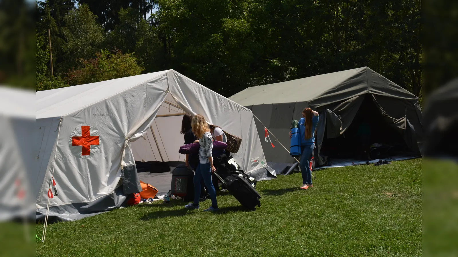 In einer kleinen "Zeltstadt" sind die Jugendlichen untergebracht. Fünf spannende und abwechslungsreiche Tage stehen auf dem Programm. (Foto: JRK (Archiv))