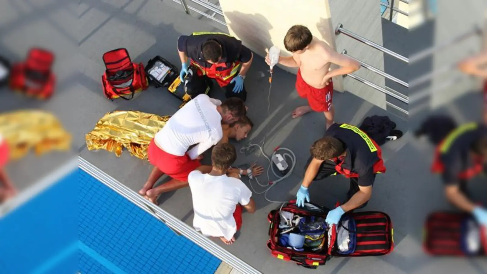 Übung für den Ernstfall! Immer wieder muss die Wasserwacht reanimieren.	 (Foto: Kreiswasserwacht München)