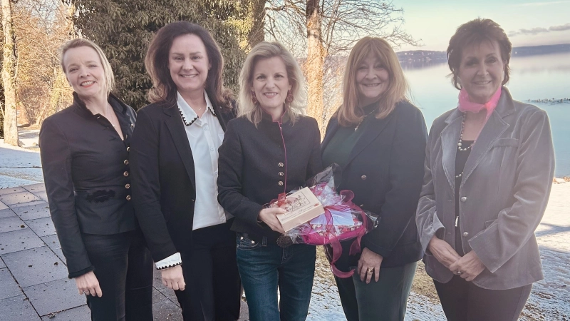 Kreisübergreifendes Gespräch der Frauen-Unionsverbände(von links): Silke Hohagen (FU-Kreisvorsitzende Lansberg), MdL Ute Eiling-Hütig, MdB Daniela Ludwig, Ute Nicolaisen-März (FU-Kreisvorsitzende Starnberg), Angelika Flock (2. Bürgermeisterin und FU-Kreisvorsitzende Weilheim). (Foto: privat)