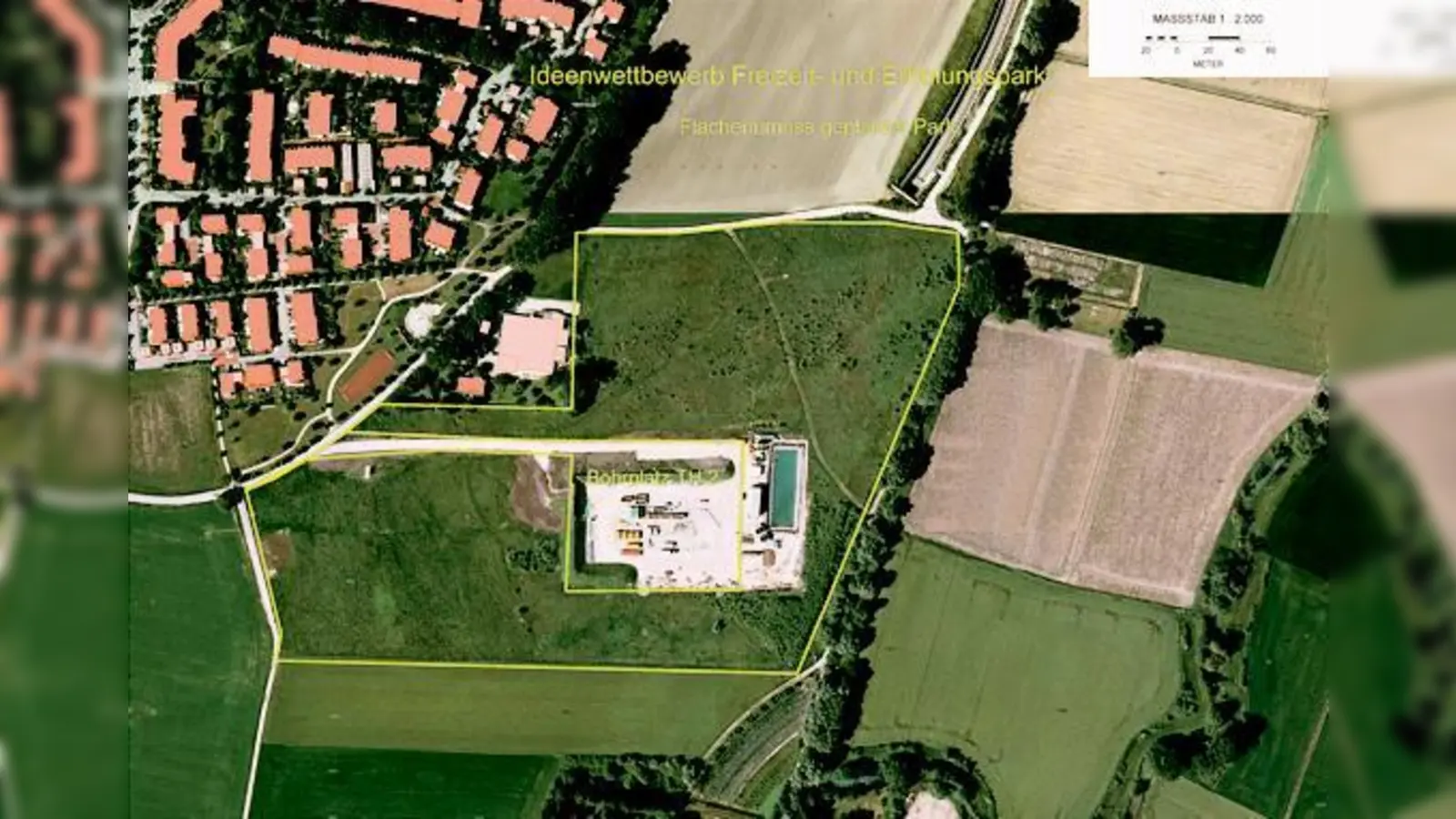 Platz für Ideen der Bürger: der neue Park. 	 (Foto: Stadt Garching)