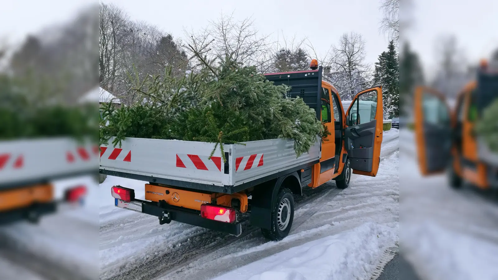 Am 11. Januar werden ab ca. 8.30 Uhr gegen einen kleinen Unkostenbeitrag von 5 Euro die Christbäume abgeholt. (Foto: BRK )