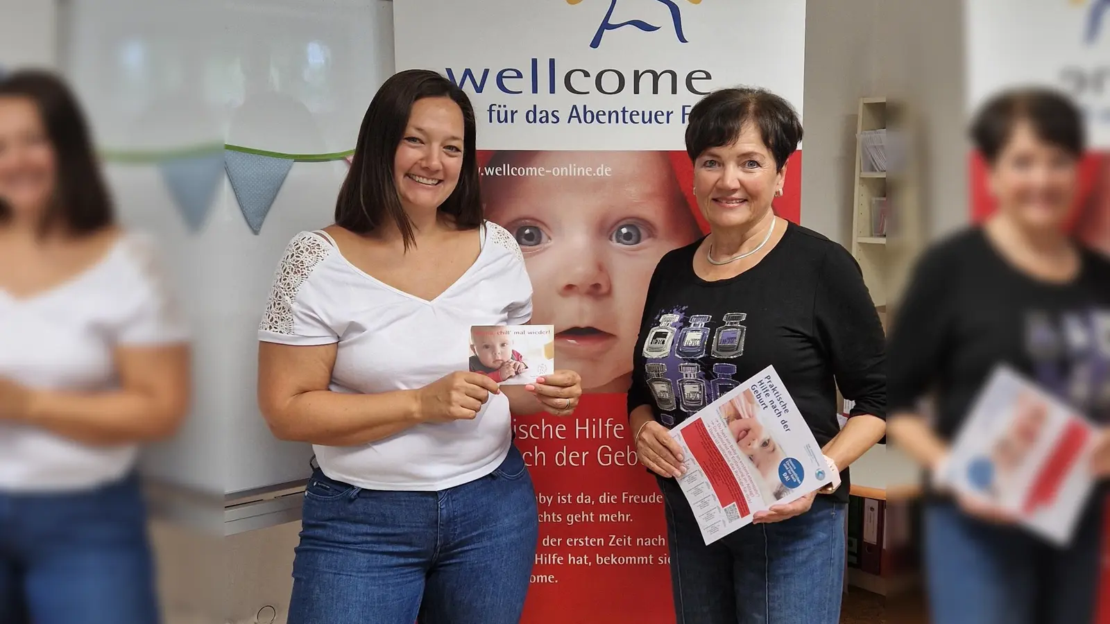 Freuen sich auf Ihren Anruf: KBW-Koordinatorin Franziska Brock und wellcome-Engel Silvia Ruopp. (Foto: KBW)