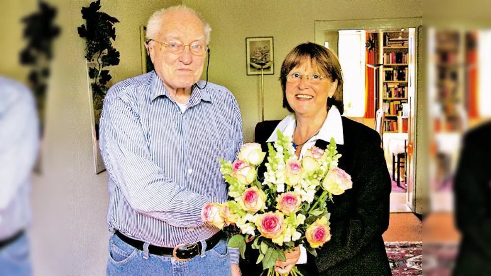 Dem Jubilar Franz Dietl gratulierte Adelheid Dietz-Will diese Woche zum 80. Geburtstag.	 (Foto: Privat)