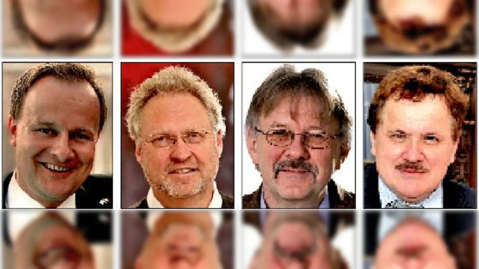 Von links: Robert Niedergesäß, Ernst Böhm, Reinhard Oellerer, Anton Ried. 	 (Fotos: privat)