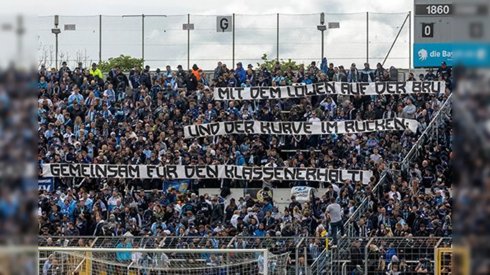Losung: Gemeinsam für den Klassenerhalt.  (Foto: Anne Wild)