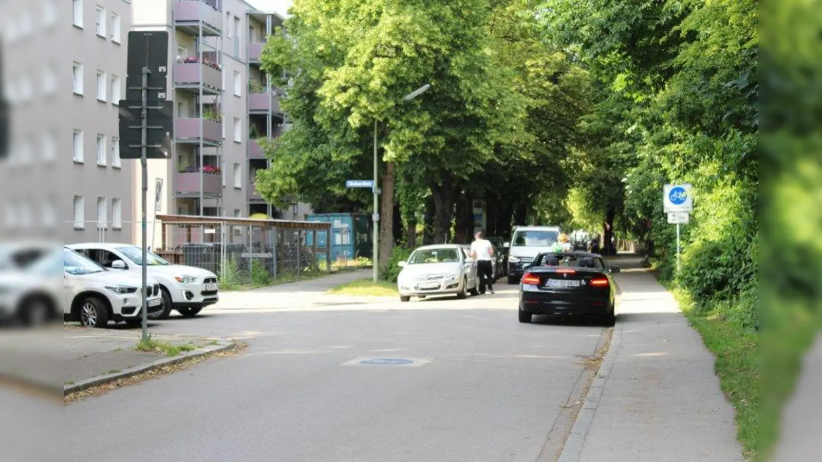 Vorschlag: Die Fahrradstraße De-la-Paz-Straße soll in eine Einbahnstraße umgewandelt werden. (Foto: sb)