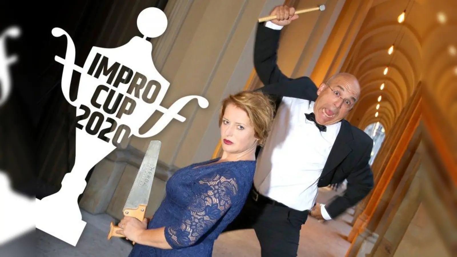 Karin Krug und Andreas Wolf vom fastfood theater laden ein: Der fastfood-Improcup geht in die nächste Runde. (Foto: Sigi Müller)