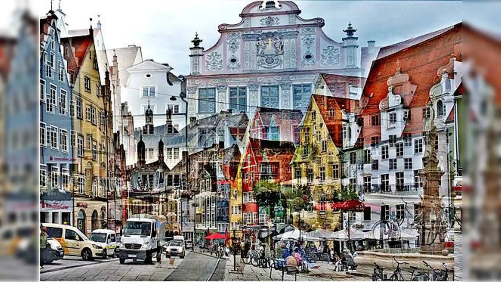 Die schöne Stadt Landsberg ist Motiv dieses intensiv bearbeiteten Werkes.  	 (Foto: VA)