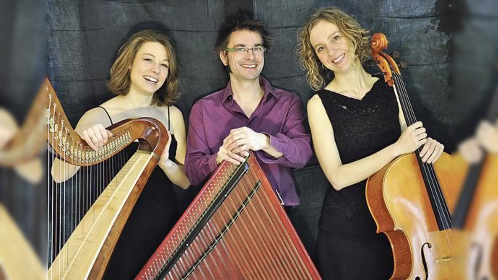 Das Trio Maria Friedrich, Thomas Gruber und Sabine Gruber-Heberlein.	 (Foto: VA)