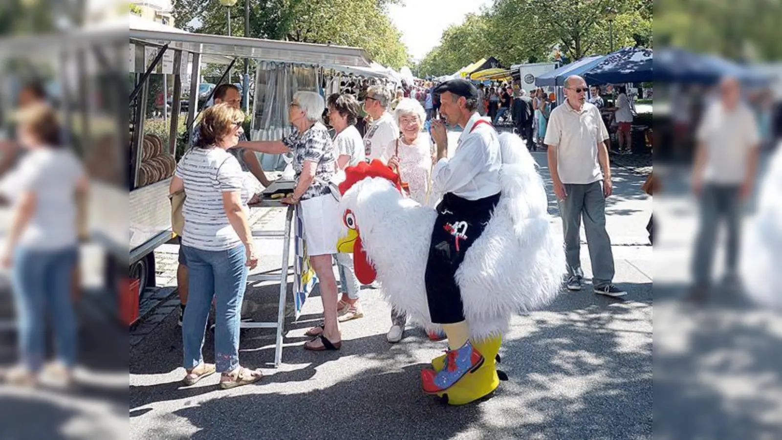 Die Straßenkünstler sorgten für gute Unterhaltung bei den Gästen des Unterhachinger Straßenfestes.	 (Foto: hw)