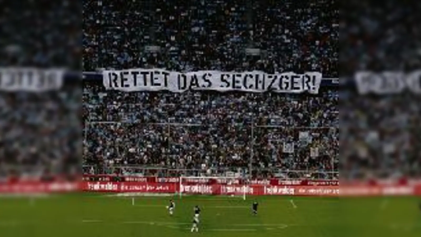 Flagge zeigte die Aktion XX-Tausend beim Löwen-Spiel gegen St. Pauli in der Allianz  (Arena.Foto: Verein)
