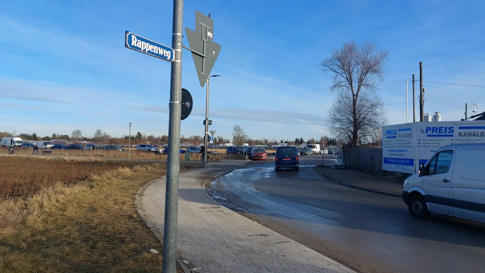 Das Gewerbegebiet am Rappenweg soll einem gemischten Quartier mit Wohnungen weichen - eines von vielen Themen der Bürgerversammlung. (Archivbild: bas)