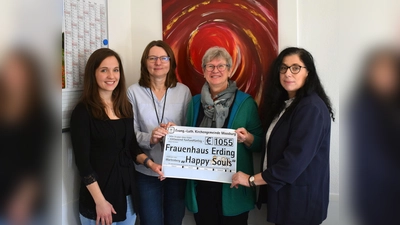 Mona Lisa Seeholzer, Sylvia Jahns, Emma Erb und Gisela van der Heijden (von links).  (Foto: Danuta Pfanzelt)