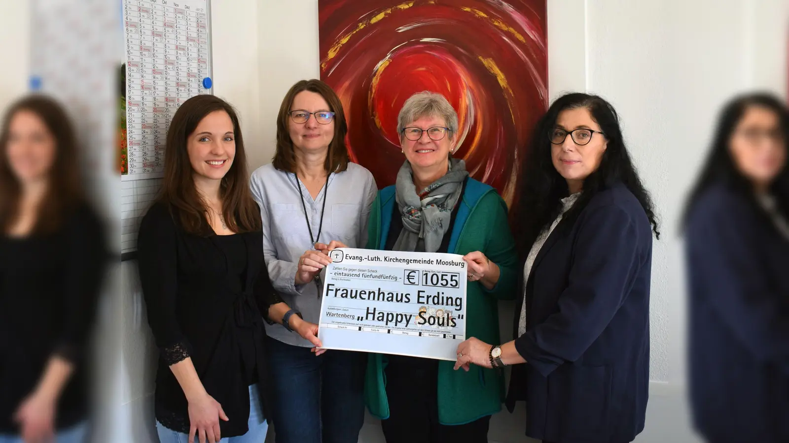 Mona Lisa Seeholzer, Sylvia Jahns, Emma Erb und Gisela van der Heijden (von links).  (Foto: Danuta Pfanzelt)