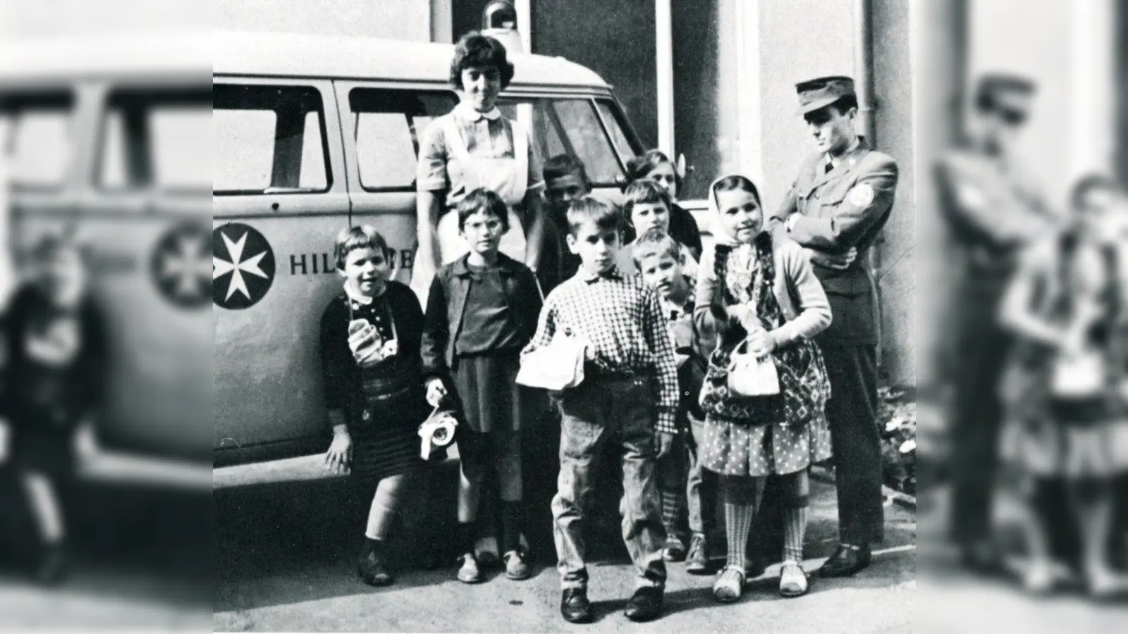 Der erste Malteser Fahrdienst startet am 14. Oktober 1959 - damals in Köln. (Foto: Malteser Archiv)