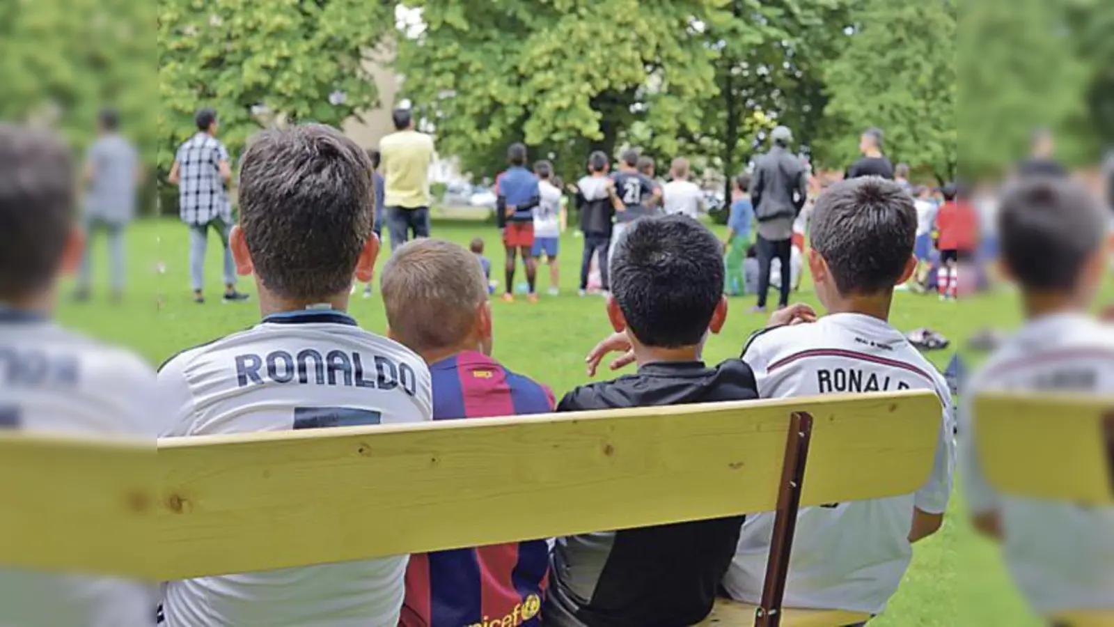 Beim Fußball-Turnier an der Marianne-Brandt-Straße gibt es gleich mehrere Ronaldos	 (Foto: Gewofag)