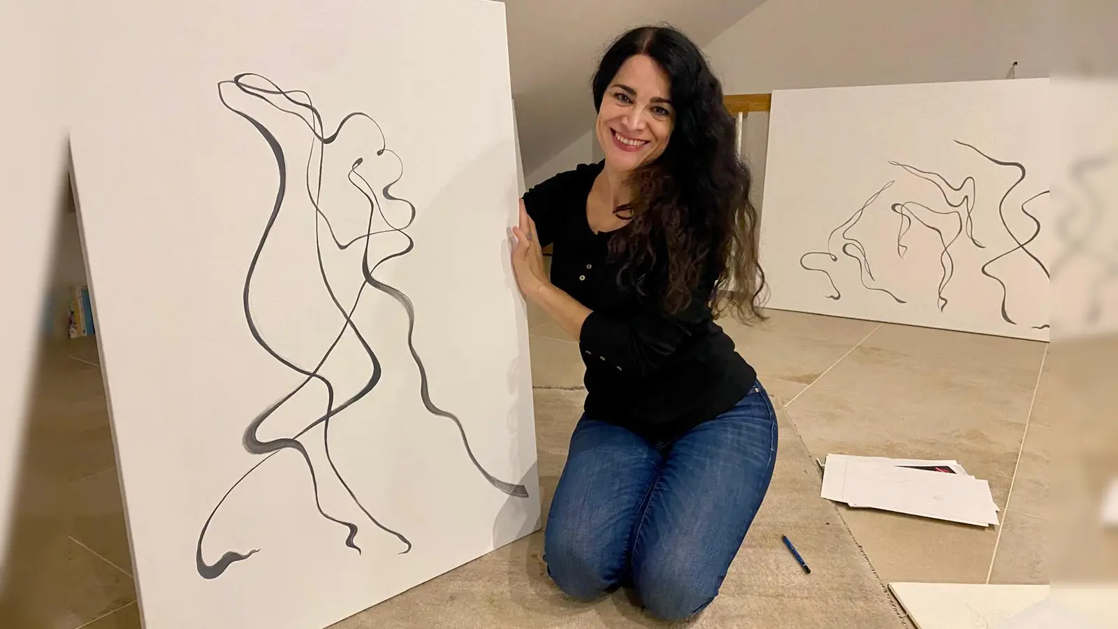 Leila Morgenstern stellt ihre Figuren in Bewegung dar. (Foto: Sar)