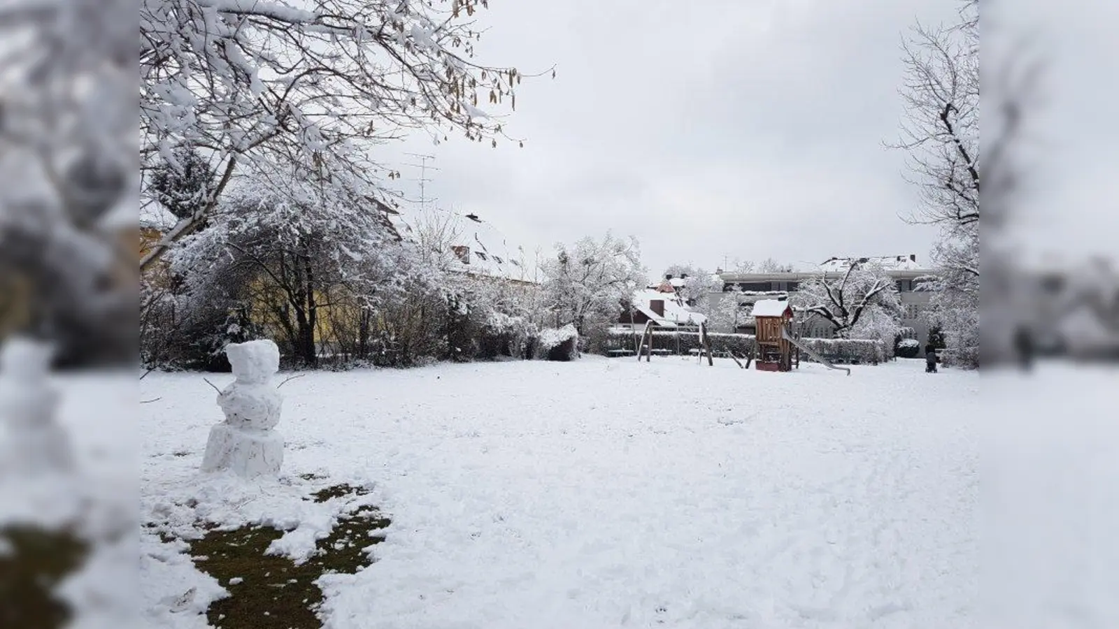 Tizianplatz: Der Spielplatz und die Wiese daneben sollen möglichst eingezäunt werden. (Foto: sb)