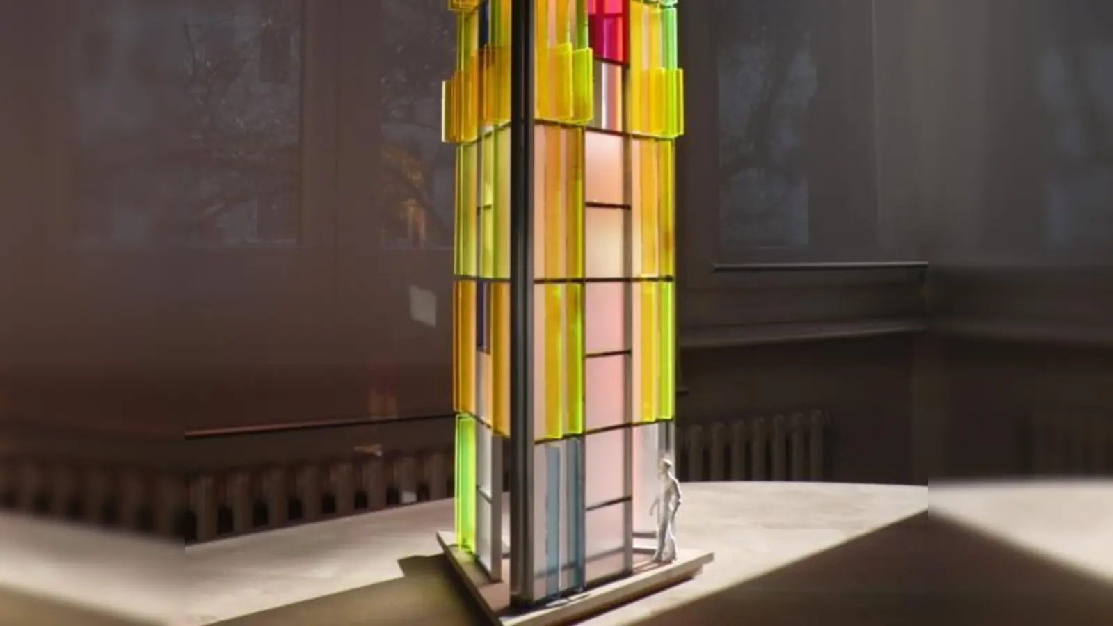 Ein Kunstwerk als Wegmarke und Orientierungspunkt: Dieser Leuchtturm von Gerhard Freising aus Trier bekommt einen Platz im Erdinger Stadtpark.  (Foto: VA)