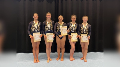 Ihr Können bewiesen haben unter anderen (von links nach rechts) Maria Schumertl, Fiona Wernicke, Milla Wagner, Jona Nierlich und Annalene Bracht. (Foto: Verein)