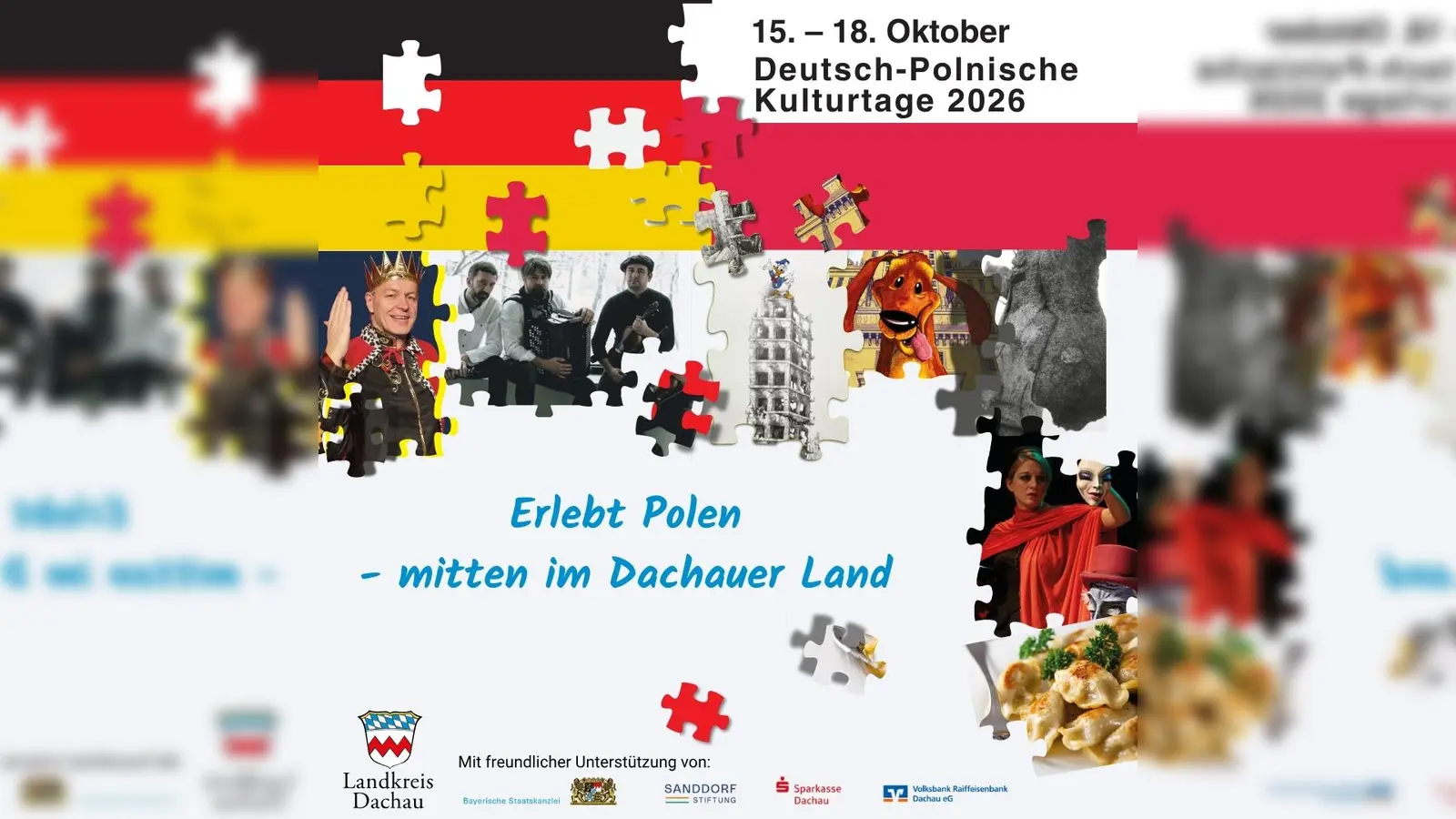 Gemeinsamkeiten finden und Neues entdecken, das kann man bei den Kulturtagen. (Foto: © Landratsamt Dachau, Melitta Fischer via Canva Pro )