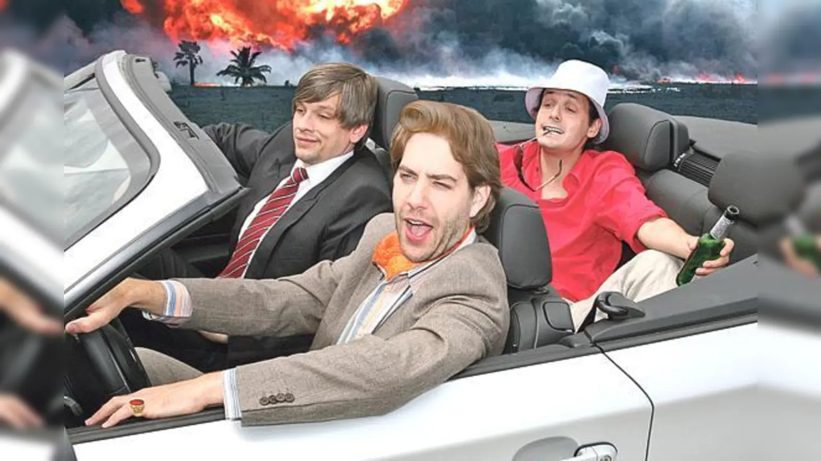 Claus von Wagner, Philipp Weber und Mathias Tretter zu Gast im Oberbräu. 	 (Foto: VA)