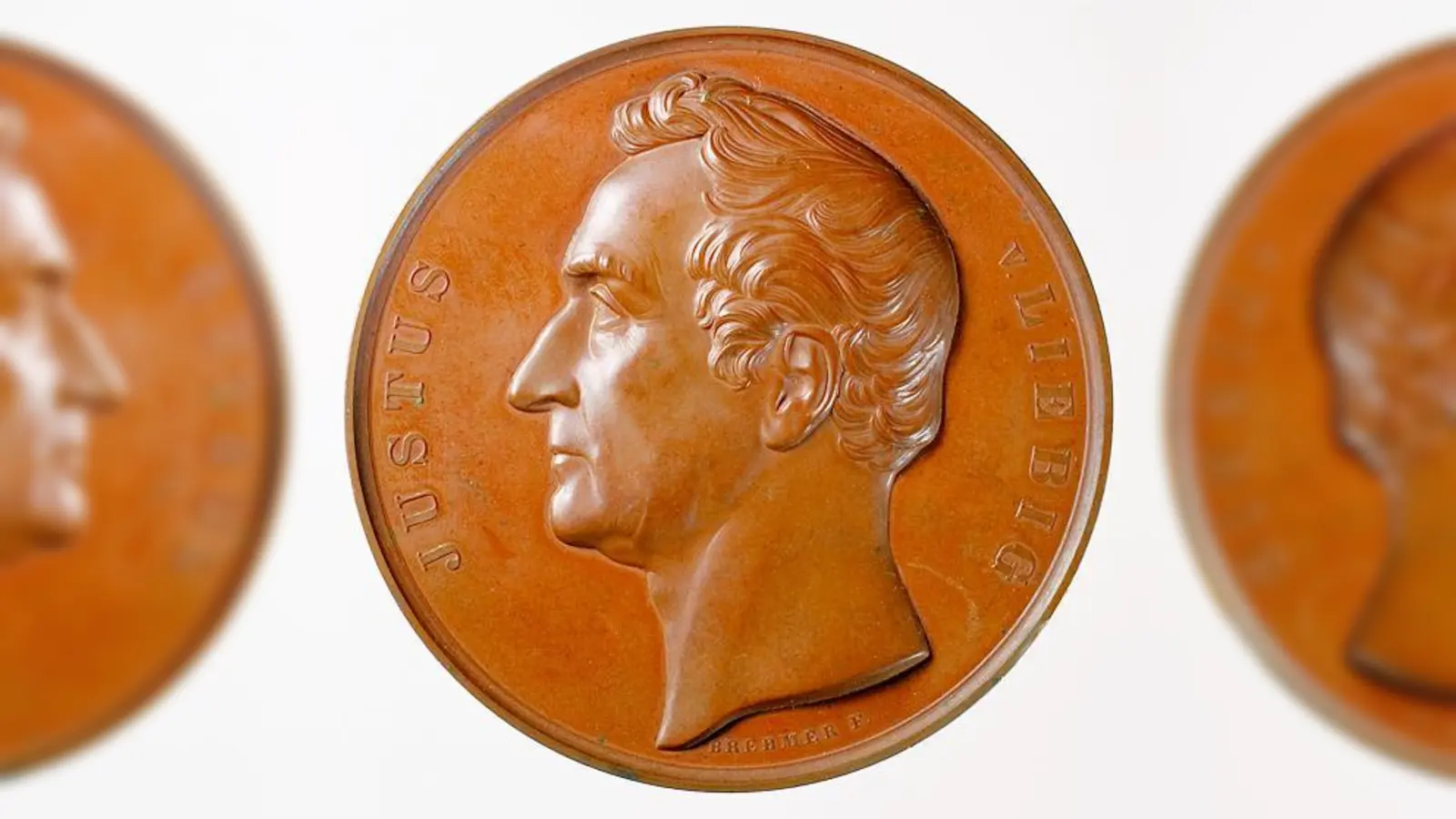 Zu seinem 67. Geburtstag wurde der Chemiker Justus von Liebig mit dieser Medaille geehrt.	 (Foto: gda)