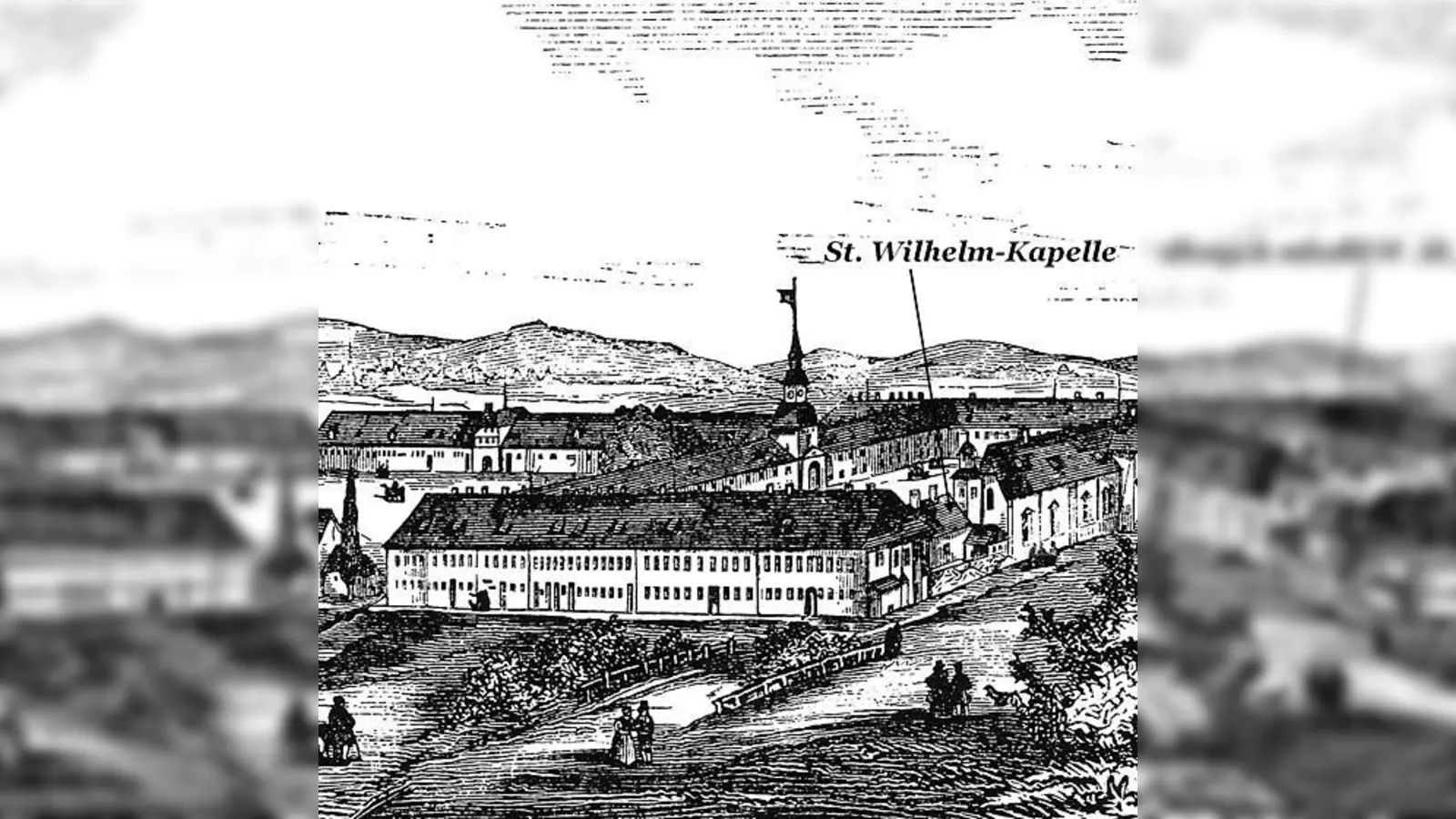 Altes Schloss Schleißheim, Schwaige und St. Wilhelm-Kapelle.  (Foto: VA)