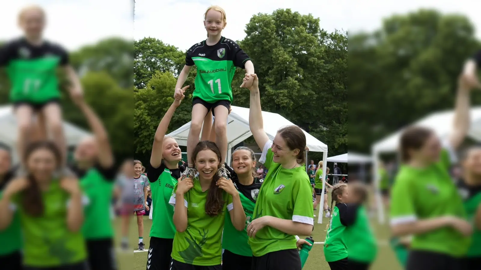 Die Handballer (hier die Mädchen) des TSV Forstenried freuen sich auf das große Event. (Foto: TSV)