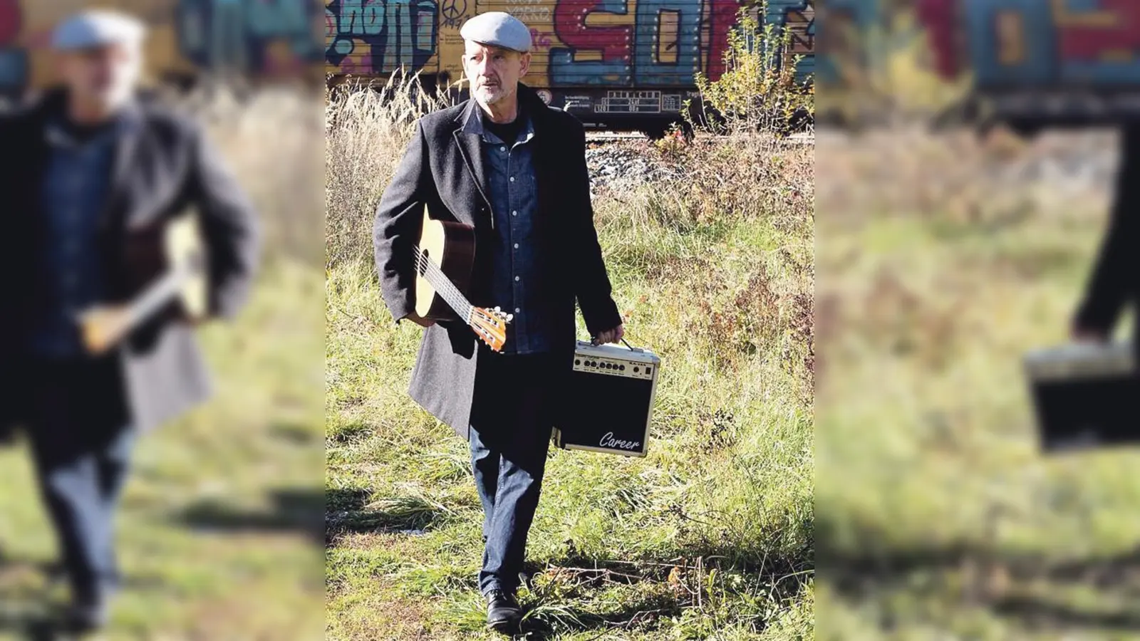 Musiker Bernd Weber zu Gast im Kulturcafé Grasbrunn mit »Friedenslyrik im Pop«.  	 (Foto: privat)