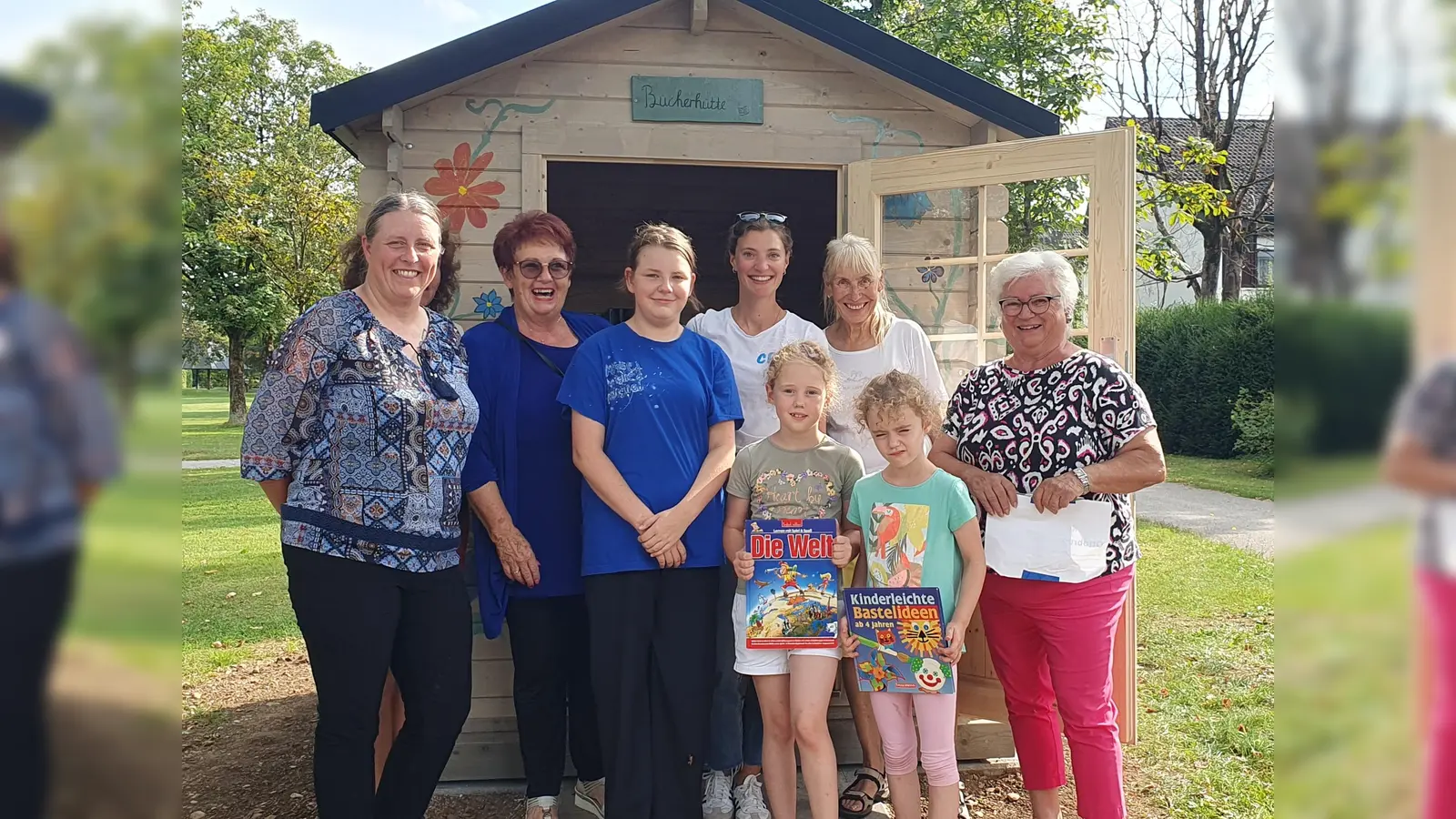 Die hübsch bemalte Bücherhütte freut sich über zahlreiche Besucher und Lesefreunde. (Foto: BVO)
