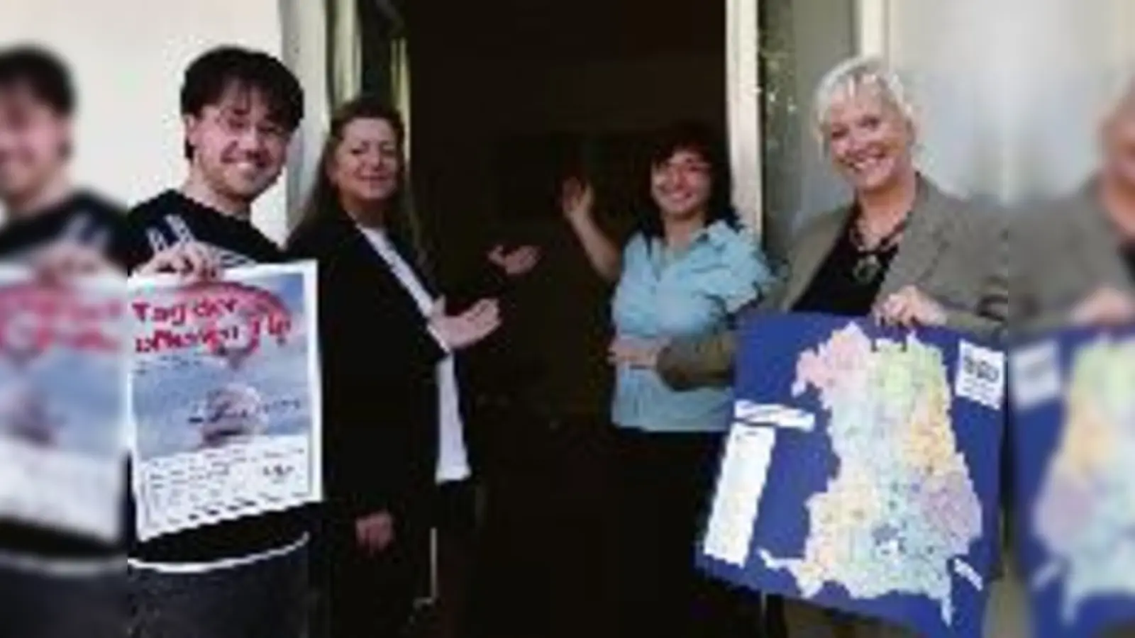 Sozialpädagoge Marco Rieth, Team-Assistentin Claudia Ullmann, Heilpädagogin Angelika Rösch und Leiterin Christine Schulz (v.l.) freuen sich auf Gäste. 	 (Foto: ko)