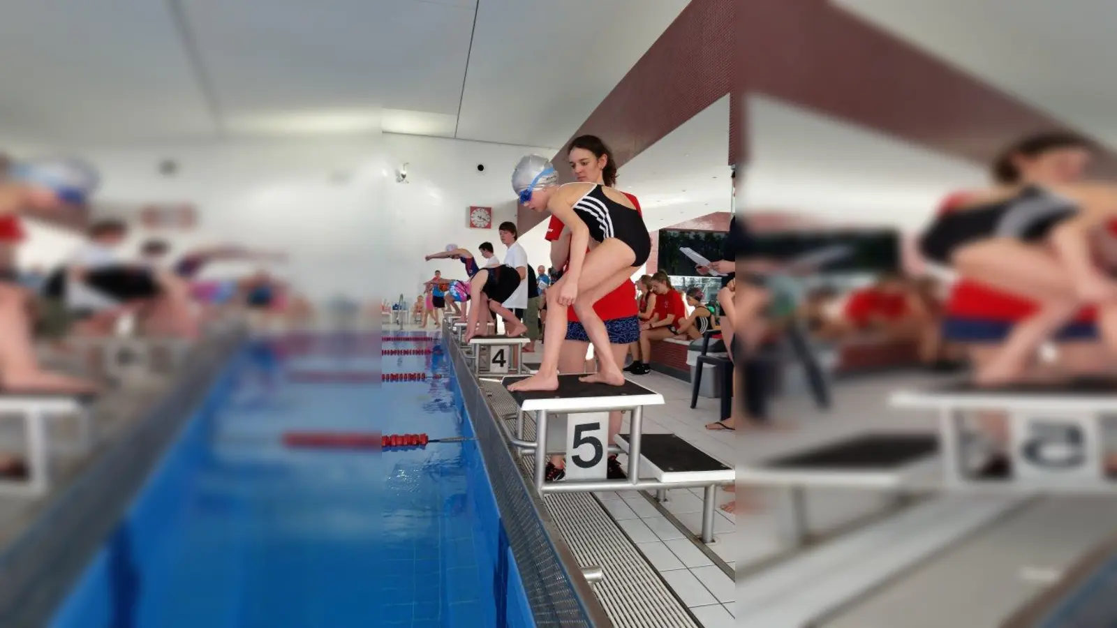 Beim 37. Germeringer Zwergerlschwimmen nahmen 175 Kinder aus ganz Bayern teil. Zwei Germeringer, Arran Findlay und Felicitas Holderer, sicherten sich in ihren Disziplinen jeweils den ersten Platz. (Foto: dwu)