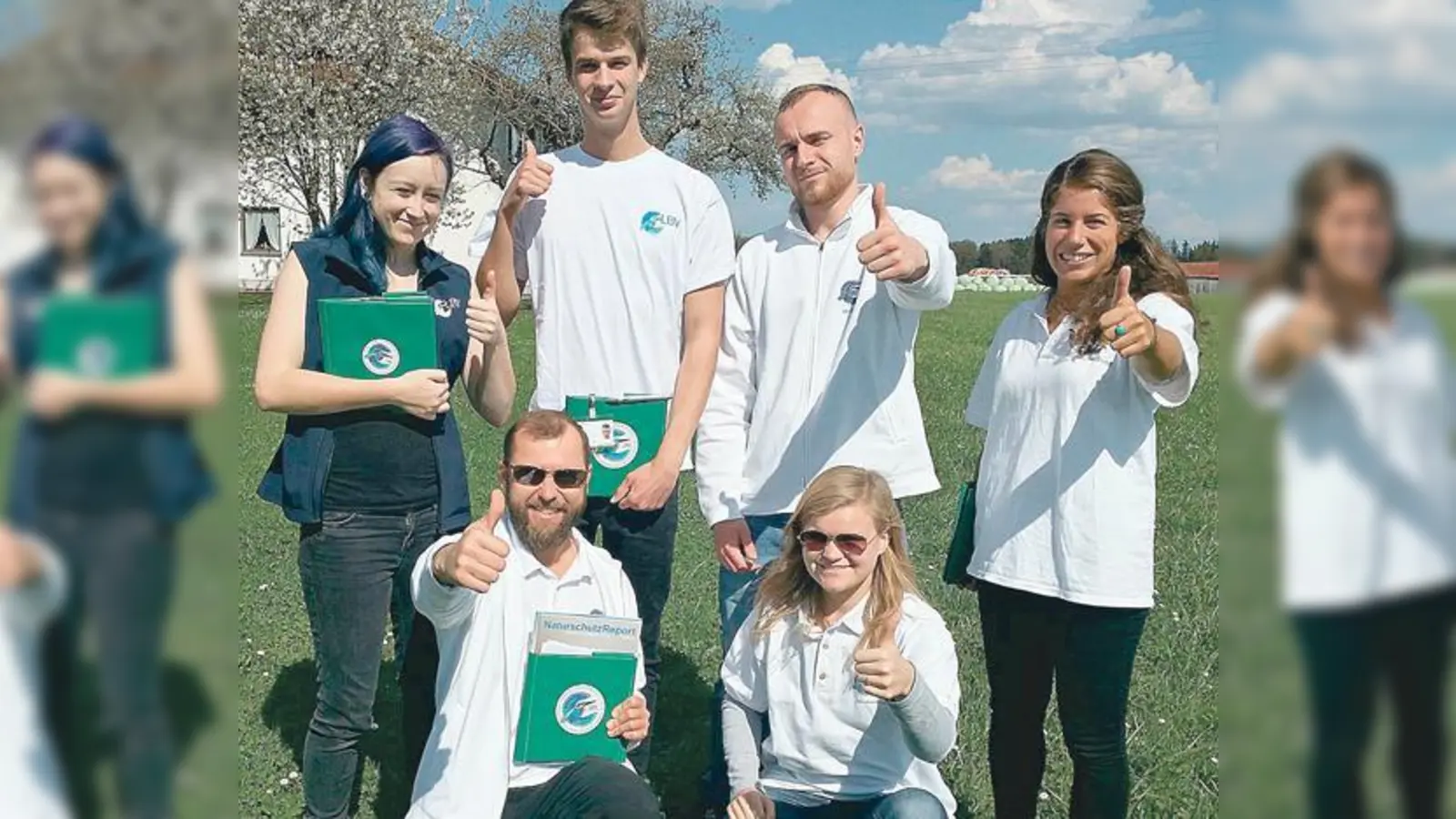 Aktive Mitgliederwerbung: Die Studenten sind derzeit in einer Haus-zu-Haus Werbeaktion unterwegs. 	 (Foto: LBV)