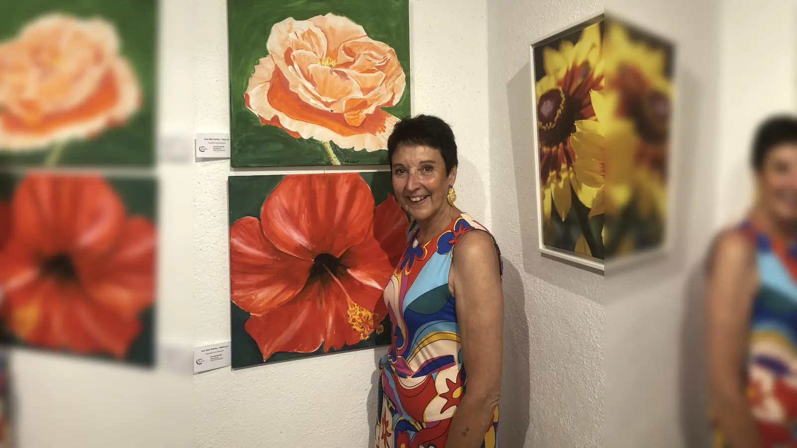 Uschi Schall aus Sauerlach wird im Heimatmuseum farbstarke Bilder zeigen.  (Foto: Schall)