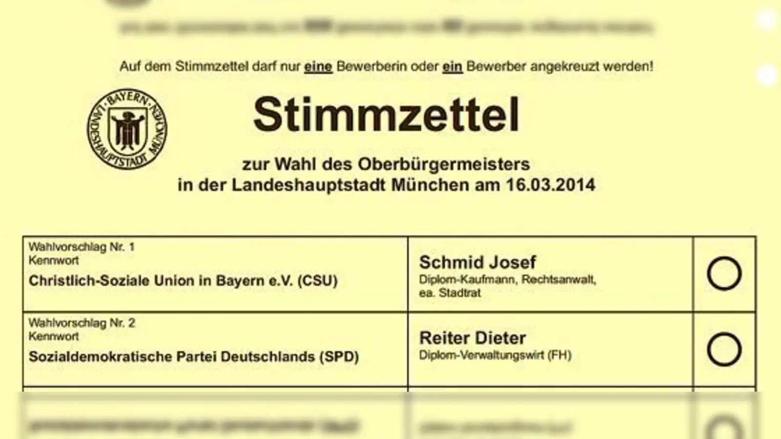 Zwischen Josef Schmid und Dieter Reiter dürfen die Münchner nochmal abstimmen.	 (Foto: LH München)