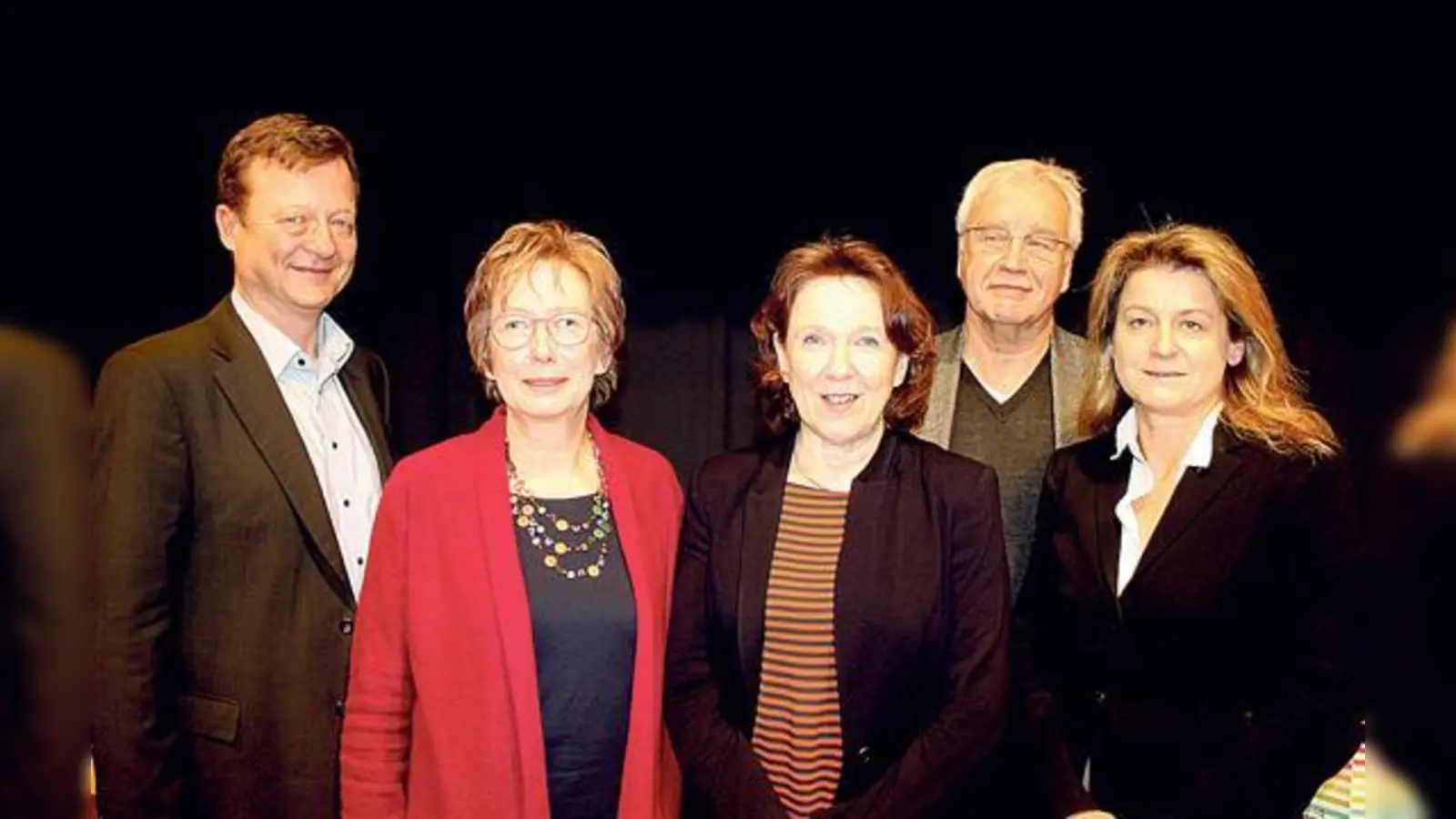 SEM weiter in der Debatte (v. li.) Christian Hierneis, Heide Rieke, Susanne Ritter, Detlef Sträter und Mechthilde Wittmann 	 (Foto: js)