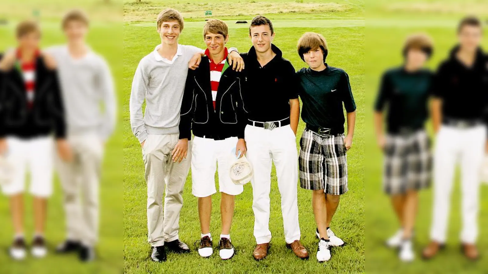 Erfolgreiche Golfer: Max Link, Lukas Hierstetter, Jakob van de Flierdt und Florian Burkert. (Fotos: Privat)