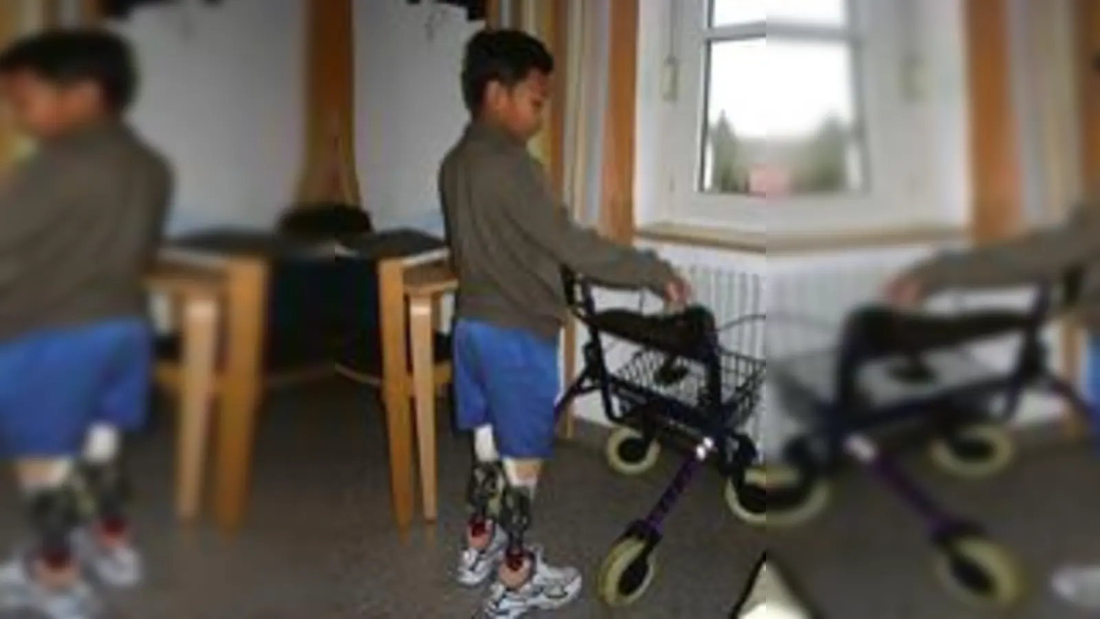 Noch mal Laufen  (Foto: Der 12-jährige Biplop mit seinen Protesen.)